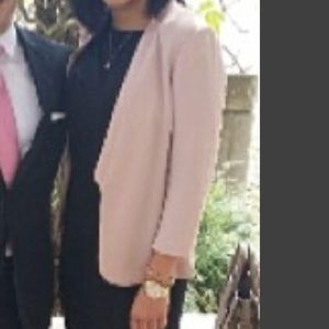 H&M Pink Open Front Blazer